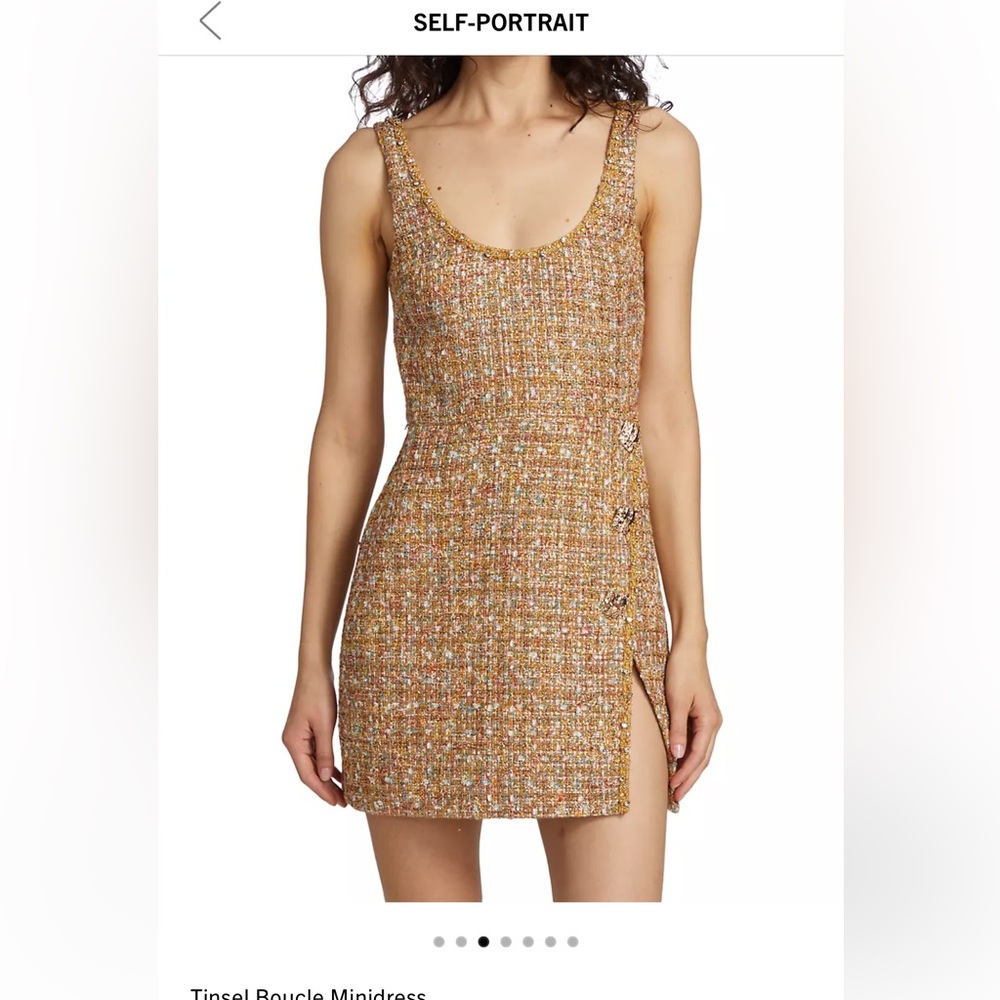 SELF PORTRAIT old spec boucle mini dress NWT